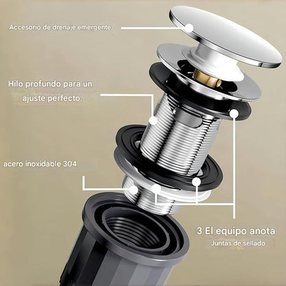 DrainGuard™ Sifón Anti-Olores para Fregadero – Elimina el Mal Olor del Desagüe