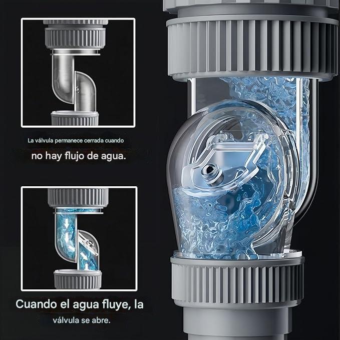 DrainGuard™ Sifón Anti-Olores para Fregadero – Elimina el Mal Olor del Desagüe